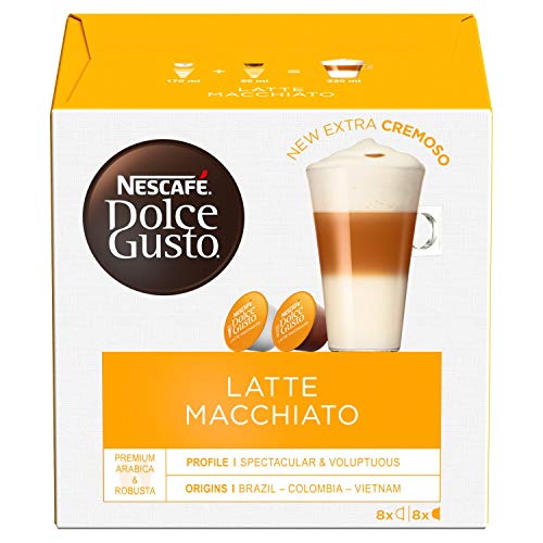 Nescafe Dolce Gusto Latte Macchiato 16 capsules (Pack 3)  12416323