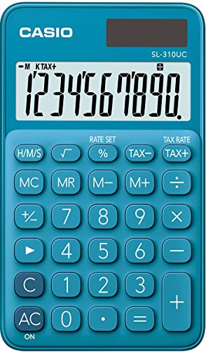 Casio SL-310 Pocket Calculator Blue SL-310UC-BU-W-EC