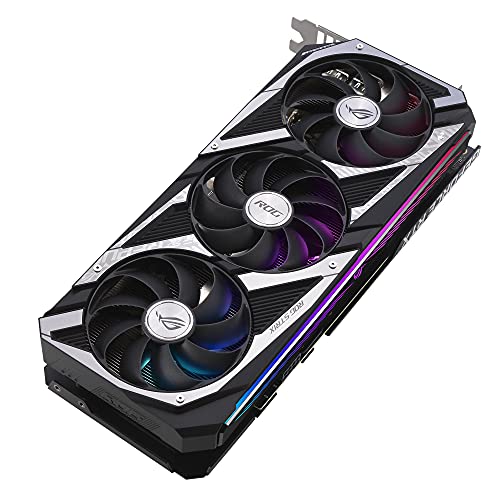 ASUS ROG Strix NVIDIA GeForce RTX 3060 V2 Gaming Graphics Card (PCIe 4.0, 12GB GDDR6 HDMI 2.1 DisplayPort 1.4a Axial-tech Fan Design 2.7-slot Super Alloy Power II GPU Tweak II)