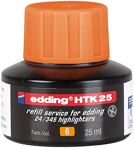 Best Value Edding HTK 25for edding Highlighter Refill, 25ml, Orange