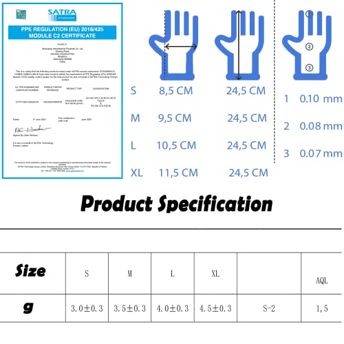 ValueX Nitrile Gloves Blue Small (Pack 100) PP6000