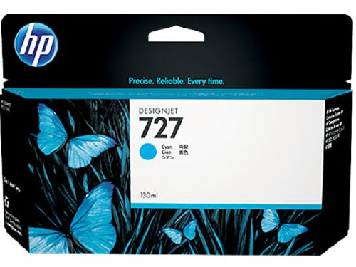 Best Value HP 727 130ml Ink Cartridge - B3P19A , Cyan