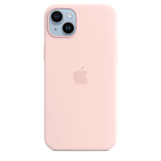 Apple - Back cover for mobile phone - MagSafe compatibility - silicone - chalk pink - for iPhone 14 Plus