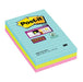 Best Value Post-it Super Sticky Note Pad, Aqua Wave/Neon Green/Neon Pink, 101 x 152 mm,4690S3MI