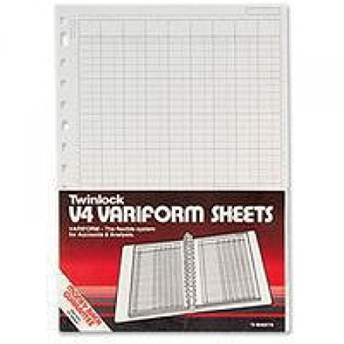 Best Value Rexel Twinlock Variform V4 Cash Refill Sheets 14 columns (75 sheets)