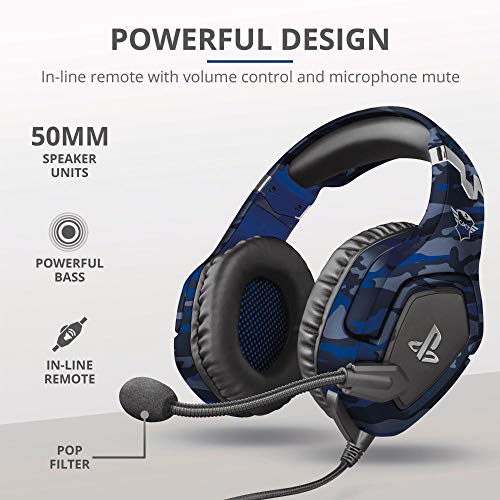 Gxt 488 Forze Ps4 3.5Mm Headset Blue