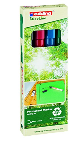 Best Value edding Ecoline Permanent Marker Set (Pack of 4)