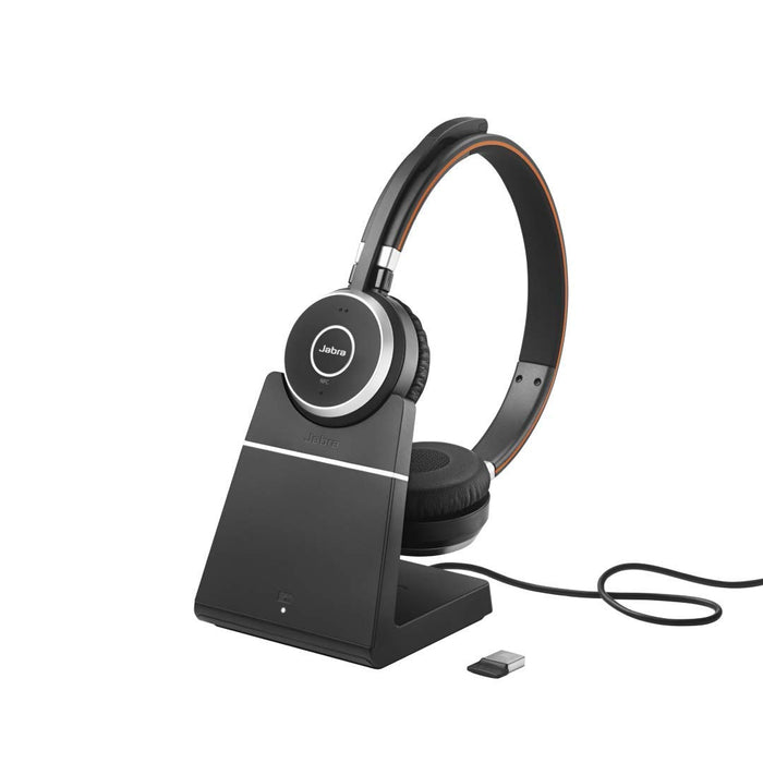 Best Value Jabra 15 x 10 x 3 cm Evolve 65 Wireless Bluetooth stereo headset - with charging stand- optimised for Microsoft Lync