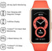 Huawei Band 6 AMOLED 37.3mm Bluetooth 5.0 Automatic SpO2 Monitoring Amber Sunrise