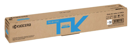 Best Value Kyocera TK-8115C Laser Toner Cyan Original Premium Printer Cartridge 1T02P3CNL0 for Ecosys M8124, ECOSYS M8130