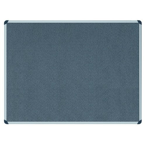 Best Value Felt Noticeboard Aluminium Frame 1800 x 1200 mm - Grey