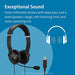 Kensington USB Hi-Fi Headphones - Headphones with mic - on-ear - wired - USB