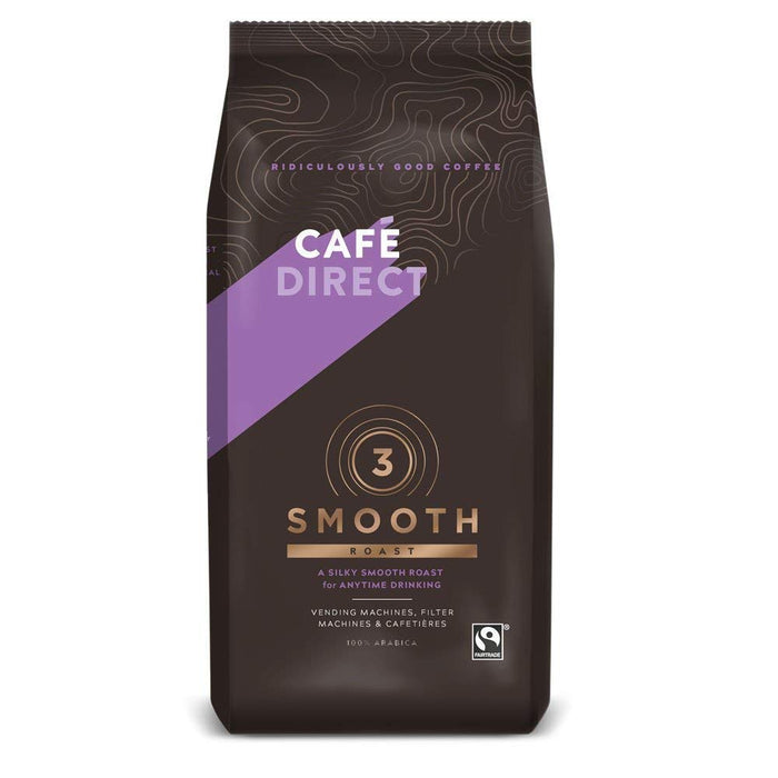 Cafe Direct Coffee Rich Ground Silky Smooth Roast Fairtrade 227 g