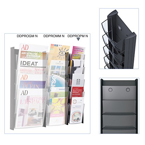 Best Value ALBA DDPROPM N Wall Mounted Literature Display 1/3 (one Third of) A4 Size Format - Black