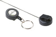 Best Value Durable Badge Reel Keyring Pack of 10 - Charcoal