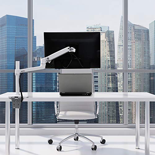 Ergotron LX Desk Mount Monitor Arm, Tall Pole - Desk mount for Monitor - aluminium, steel - white - screen size: up to 32"