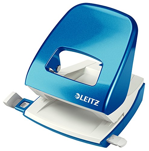 Best Value Leitz 50082036 NeXXT Series Wow 30 Sheet Metal Office 2 Hole Punch - Blue