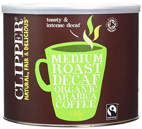 Best Value Clipper Teas Organic Medium Roast Decaf Arabica Coffee 500g (Pack of 4)