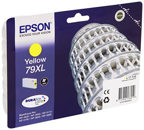 Epson 79XL - 17.1 ml - XL - yellow - original - ink cartridge - for WorkForce Pro WF-4630DWF, WF-4640DTWF, WF-5110DW, WF-5190DW, WF-5620DWF, WF-5690DWF