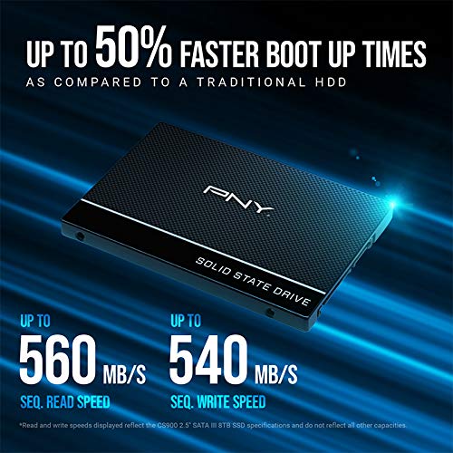 PNY CS900 - SSD - 500 GB - internal - 2.5" - SATA 6Gb/s