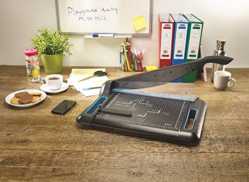 Best Value Avery A4 PG360 Precision Guillotine Paper Cutter, Black and Teal