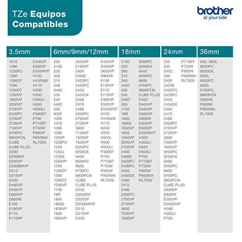 Best Value Brother TZe-S131 Labelling Tape Cassette, Black on Clear, 12 mm (W) x 8 m (L), Strong Adhesive, Brother Genuine Supplies