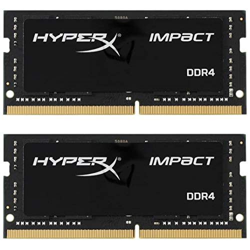 HyperX Impact - DDR4 - kit - 16 GB: 2 x 8 GB - SO-DIMM 260-pin - 2666 MHz / PC4-21300 - CL15 - 1.2 V - unbuffered - non-ECC - black