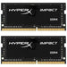 HyperX Impact - DDR4 - kit - 16 GB: 2 x 8 GB - SO-DIMM 260-pin - 2666 MHz / PC4-21300 - CL15 - 1.2 V - unbuffered - non-ECC - black