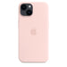 Apple - Back cover for mobile phone - MagSafe compatibility - silicone - chalk pink - for iPhone 14