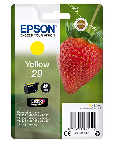 Epson 29 - 3.2 ml - yellow - original - blister - ink cartridge - for Expression Home XP-245, 247, 255, 257, 332, 342, 345, 352, 355, 435, 442, 445, 452, 455