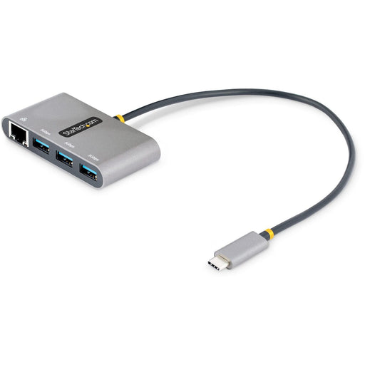 StarTech.com 3-Port USB-C Hub with Ethernet - 3x USB-A Gigabit Ethernet USB 3.0 5Gbps Bus-Powered