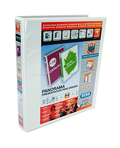 Panorama Presentation Binder 4 D 25Mm White