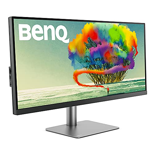 BenQ DesignVue PD3420Q - PD Series - LED monitor - 34" - 3440 x 1440 Ultra WQHD @ 60 Hz - IPS - 400 cd/m² - 1000:1 - DisplayHDR 400 - 5 ms - 2xHDMI, DisplayPort, USB-C - speakers - dark grey