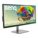 BenQ DesignVue PD3420Q - PD Series - LED monitor - 34" - 3440 x 1440 Ultra WQHD @ 60 Hz - IPS - 400 cd/m² - 1000:1 - DisplayHDR 400 - 5 ms - 2xHDMI, DisplayPort, USB-C - speakers - dark grey