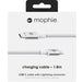 ZAGG mophie - Lightning cable - 24 pin USB-C to Lightning - 1.8 m - white - for Apple iPad/iPhone/iPod (Lightning)