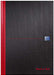 Best Value Oxford Black n' Red A4 Hardback Casebound Notebook, Narrow Ruled with Margin, 96 Page, 1 Notebook