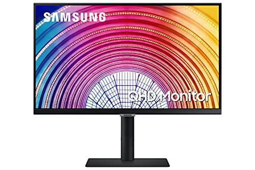 Samsung S32A600NWU - S60A Series - LED monitor - 32" - 2560 x 1440 QHD @ 75 Hz - VA - 300 cd/m? - 3000:1 - HDR10 - 5 ms - HDMI, DisplayPort - black