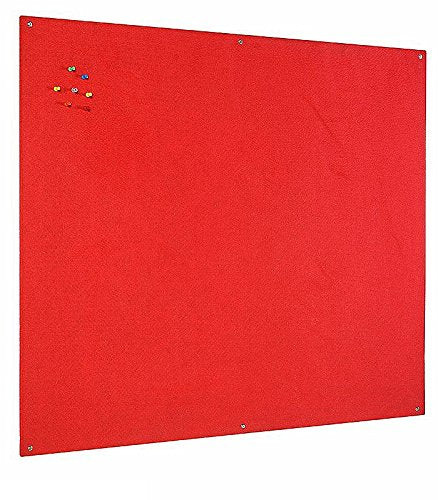 Best Value Bi-Office FB0746397 Unframed Red Felt Notice Board 90x60cm DD :: (Office & Stationery > Meeting & Presenting)