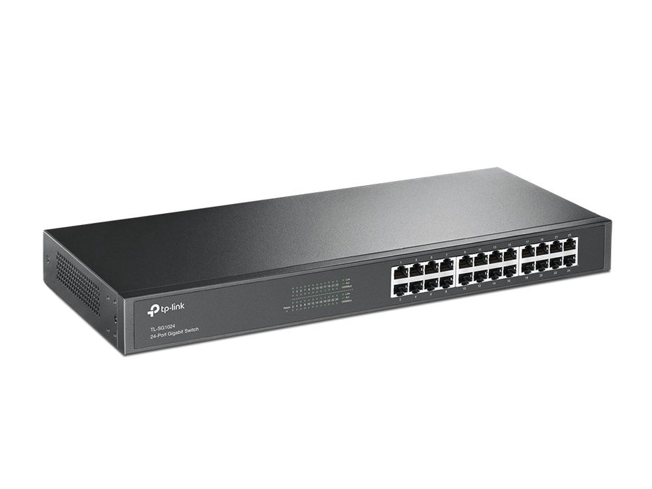 Best Value TP-Link TL-SG1024 24-Port Unmanaged Gigabit Ethernet Switch, Steel Case, 19-inch Rack-Mount, Lifetime Warranty