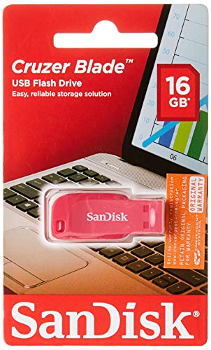 SanDisk Cruzer Blade - USB flash drive - 16 GB - USB 2.0 - electric pink