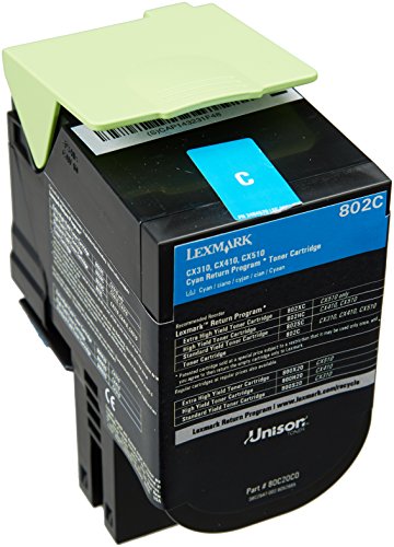 Best Value Lexmark 802c Return Program Toner Cartridge - Cyan