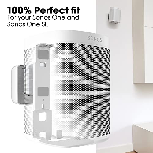 Vogel's Sound 4201 - Bracket - for speaker(s) - white - wall-mountable - for Sonos One, PLAY:1