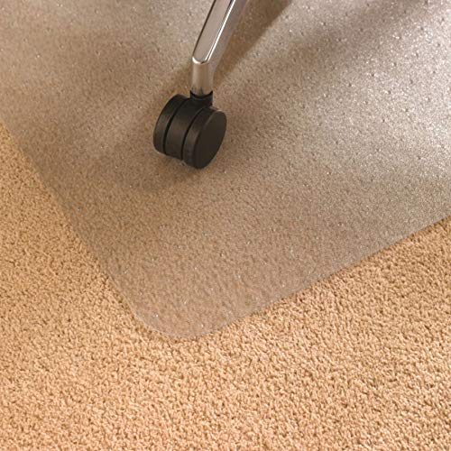 Floortex Floor Protection Mat Cleartex Ultimat Polycarbonate Low and Medium Pile Carpets Up To 12mm Pile Height 119 x 89cm Transparent FC118923ER