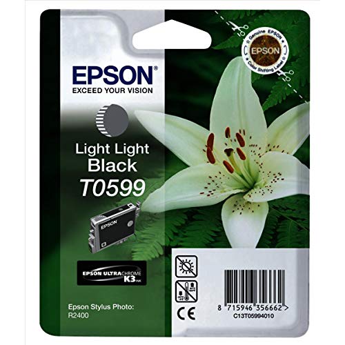 Epson T0599 - Print cartridge - 1 x light light black - blister with RF alarm