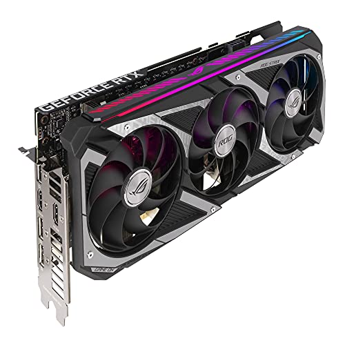 ASUS ROG Strix NVIDIA GeForce RTX 3060 V2 OC Edition Gaming Graphics Card (PCIe 4.0, 12GB GDDR6 HDMI 2.1 DisplayPort 1.4a Axial-tech Fan Design 2.7-slot Super Alloy Power II GPU Tweak II)