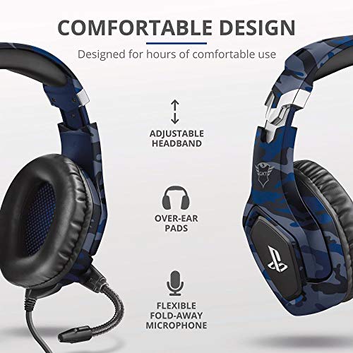 Gxt 488 Forze Ps4 3.5Mm Headset Blue