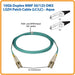 Tripp Lite 10Gb 100Gb Duplex Multimode 50 125 OM4 LSZH Fiber Patch Cable LC LC Aqua 1M