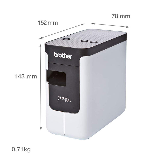 Best Value Brother PT-P700 Label Maker, P-Touch Labeller, PC Connected, Desktop