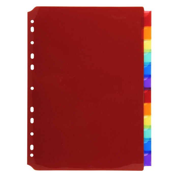 Best Value Exacompta PP Dividers, A4, 12 Parts - Multi-coloured