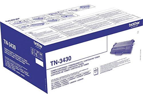 Brother TN3430 - Black - original - toner cartridge - for Brother HL-L5000, L5050, L5100, L5200, L6450, MFC-L5700, L5750, L6800, L6900, L6950, L6970